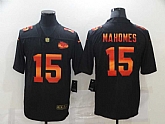 Nike Chiefs 15 Patrick Mahomes Black Colorful Fashion Limited Jersey,baseball caps,new era cap wholesale,wholesale hats